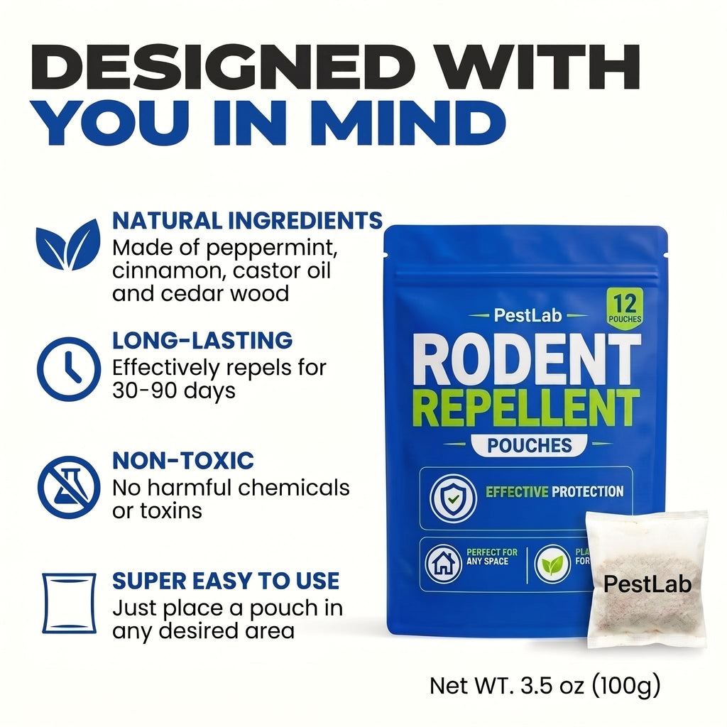 Rodent Repellent Pouches - Banish Mice and Rats For Good